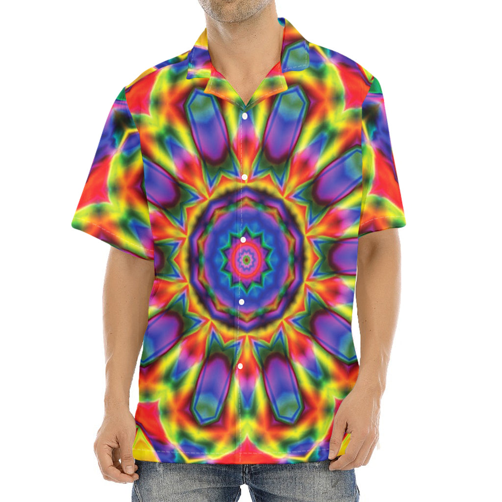 Boho Kaleidoscope Print Aloha Shirt