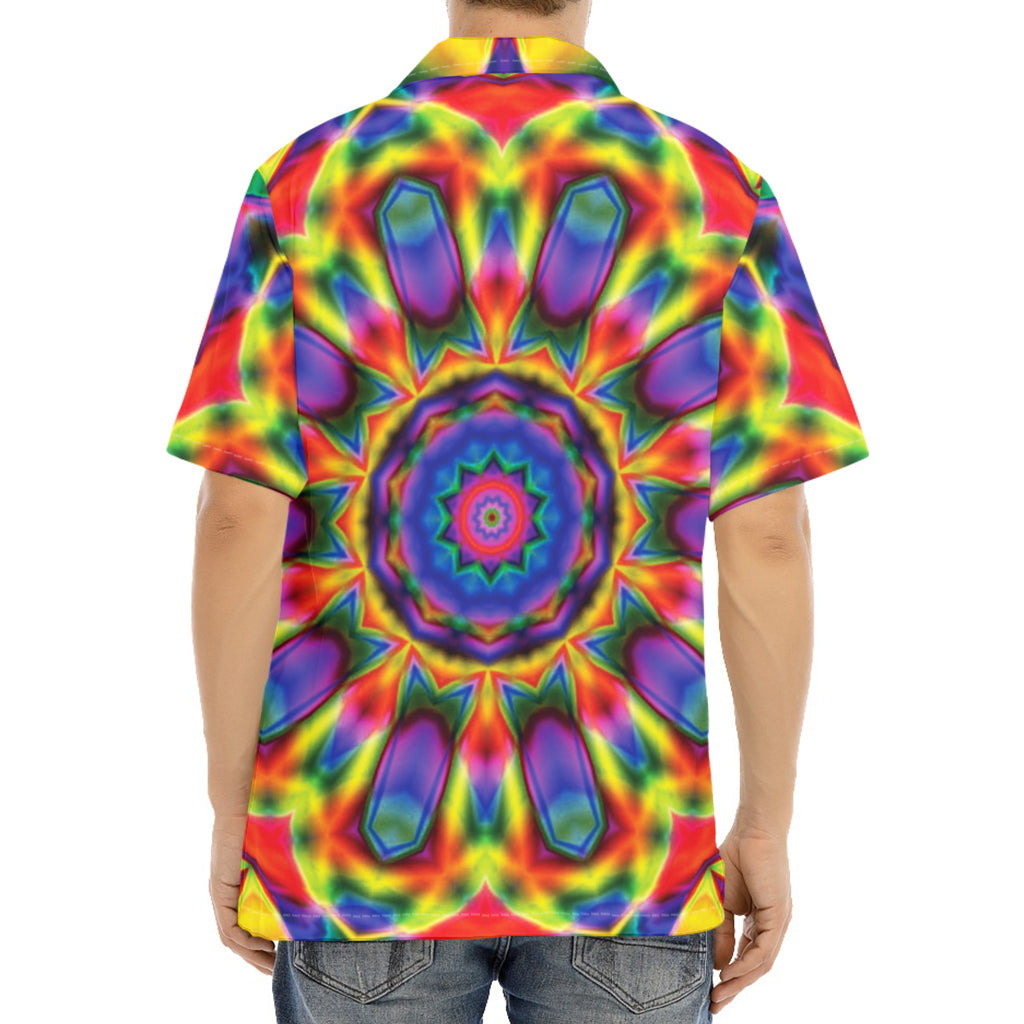 Boho Kaleidoscope Print Aloha Shirt