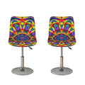 Boho Kaleidoscope Print Bar Stool Covers