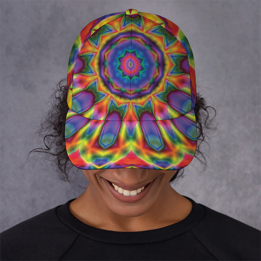 Boho Kaleidoscope Print Baseball Cap