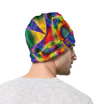 Boho Kaleidoscope Print Beanie