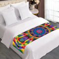 Boho Kaleidoscope Print Bed Runner