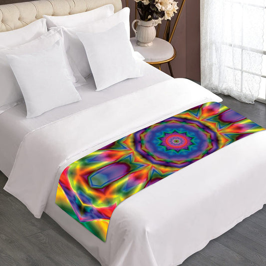 Boho Kaleidoscope Print Bed Runner