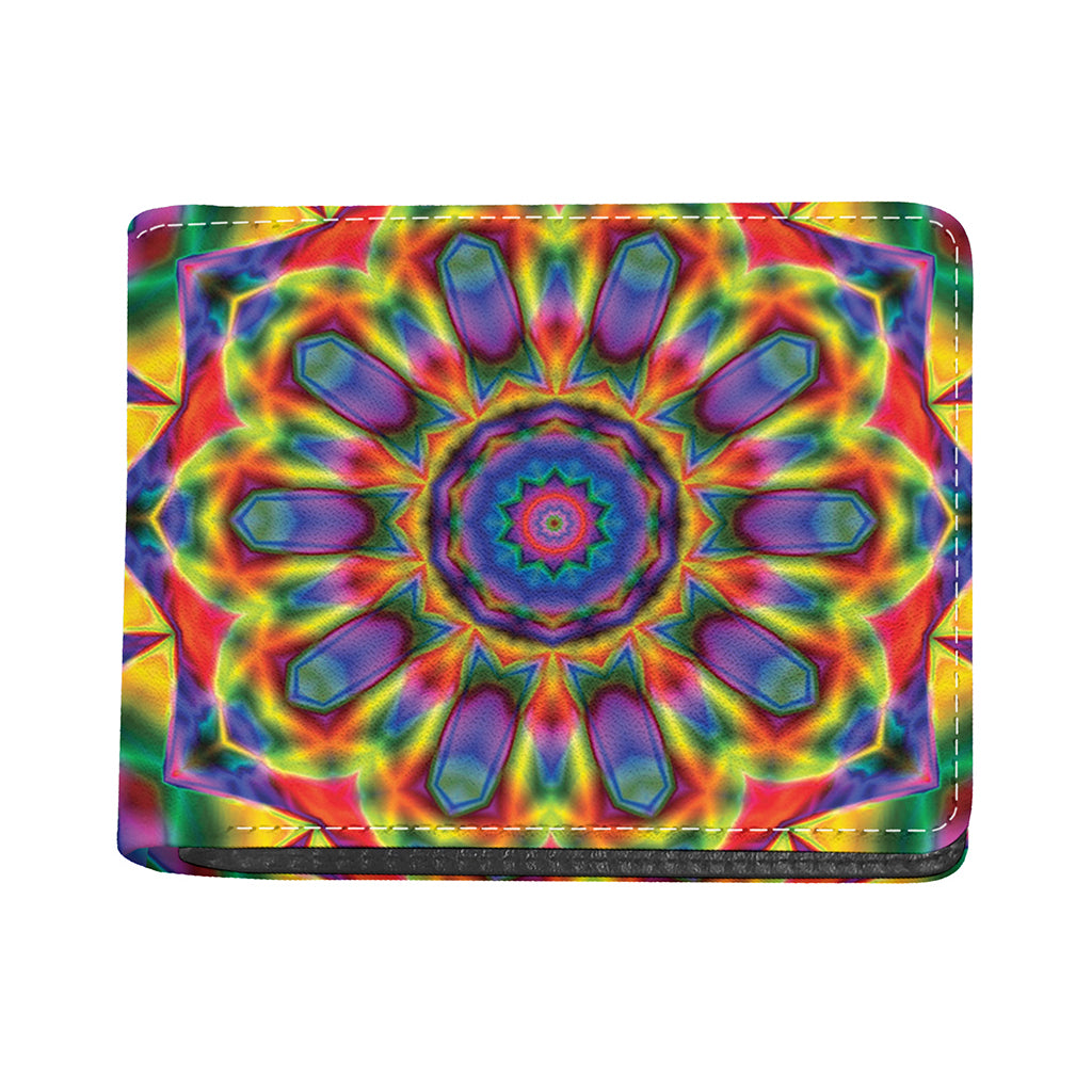 Boho Kaleidoscope Print Bifold Wallet