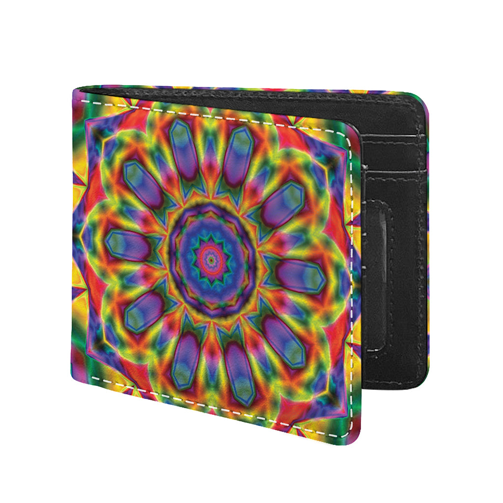 Boho Kaleidoscope Print Bifold Wallet
