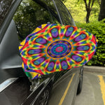 Boho Kaleidoscope Print Car Side Mirror Covers