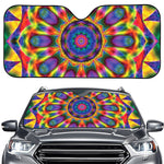 Boho Kaleidoscope Print Car Windshield Sun Shade