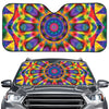 Boho Kaleidoscope Print Car Windshield Sun Shade