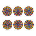 Boho Kaleidoscope Print Coaster Set
