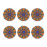 Boho Kaleidoscope Print Coaster Set