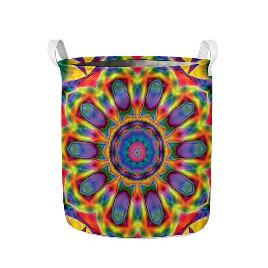 Boho Kaleidoscope Print Collapsible Laundry Basket