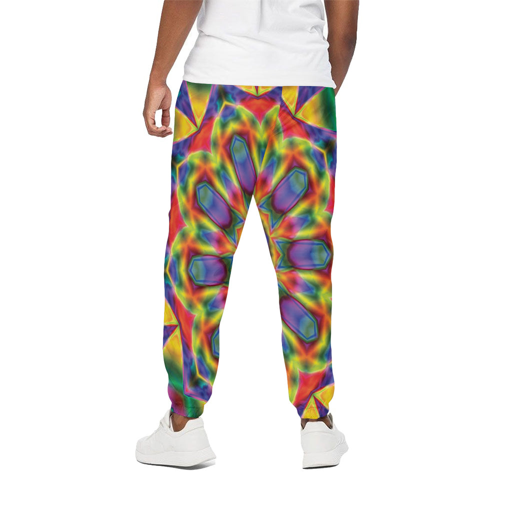 Boho Kaleidoscope Print Cotton Pants