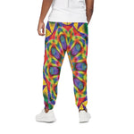 Boho Kaleidoscope Print Cotton Pants