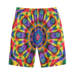 Boho Kaleidoscope Print Cotton Shorts