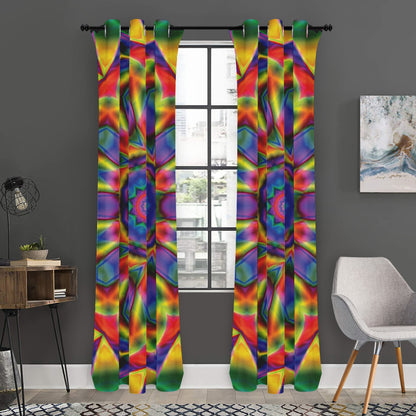 Boho Kaleidoscope Print Curtain