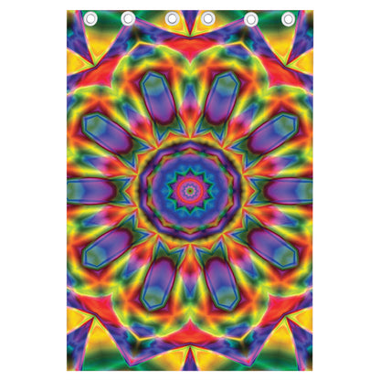 Boho Kaleidoscope Print Curtain