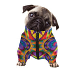 Boho Kaleidoscope Print Dog Zip Up Jacket