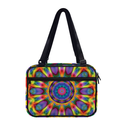 Boho Kaleidoscope Print Double Strap Bible Bag