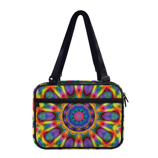 Boho Kaleidoscope Print Double Strap Bible Bag