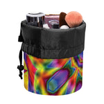 Boho Kaleidoscope Print Drawstring Makeup Bag