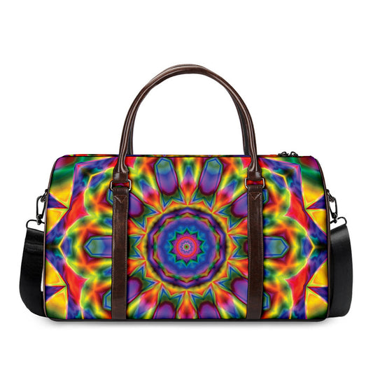Boho Kaleidoscope Print Duffle Bag