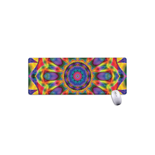 Boho Kaleidoscope Print Extended Mouse Pad