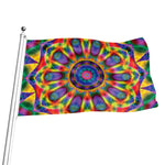 Boho Kaleidoscope Print Flag
