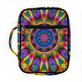 Boho Kaleidoscope Print Front Pocket Bible Bag