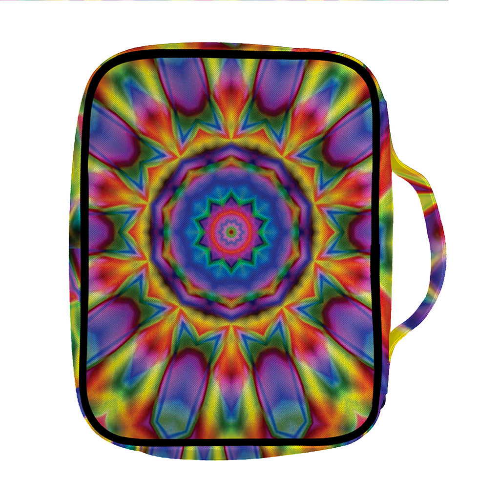 Boho Kaleidoscope Print Front Pocket Bible Bag