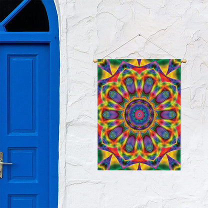 Boho Kaleidoscope Print Garden Flag