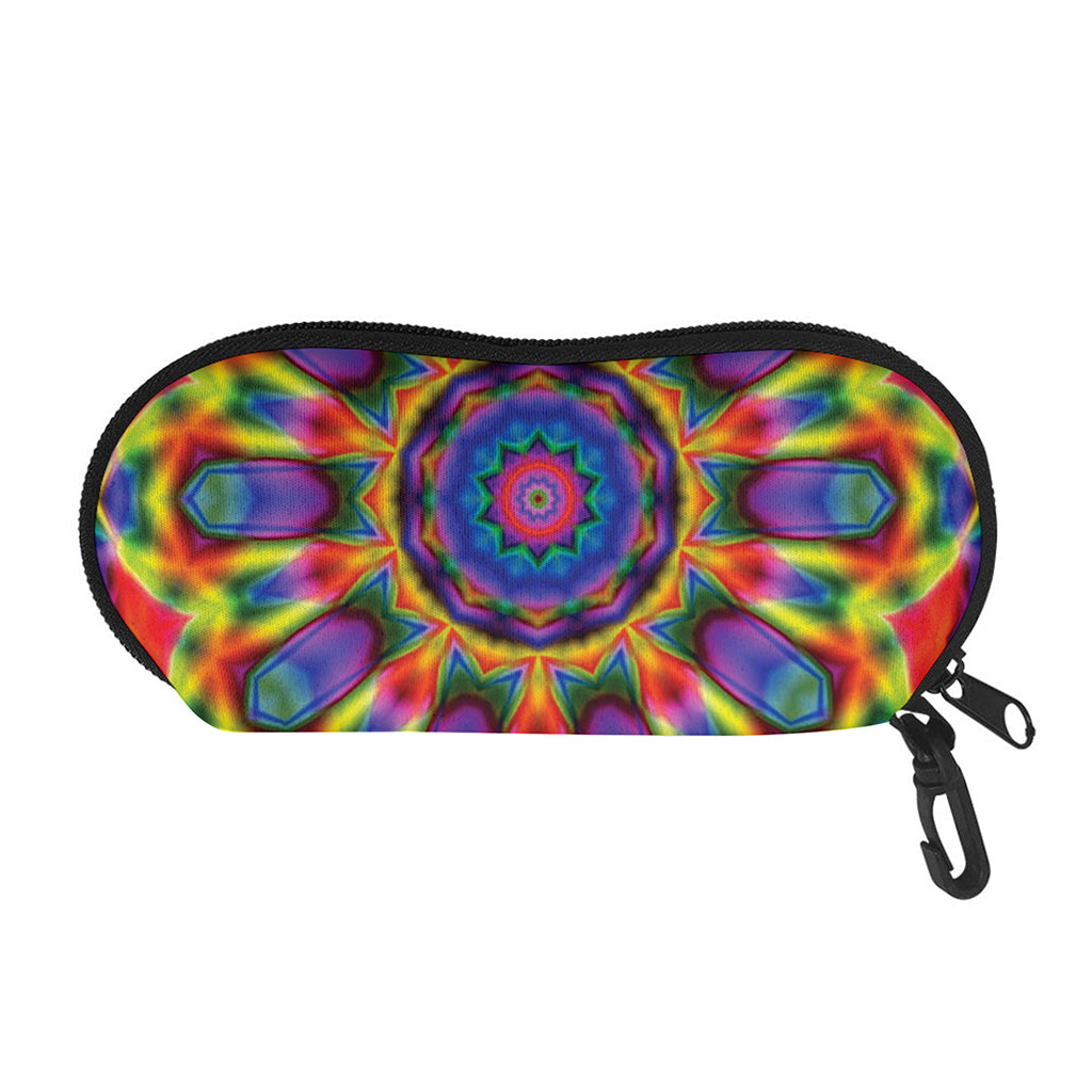 Boho Kaleidoscope Print Glasses Case