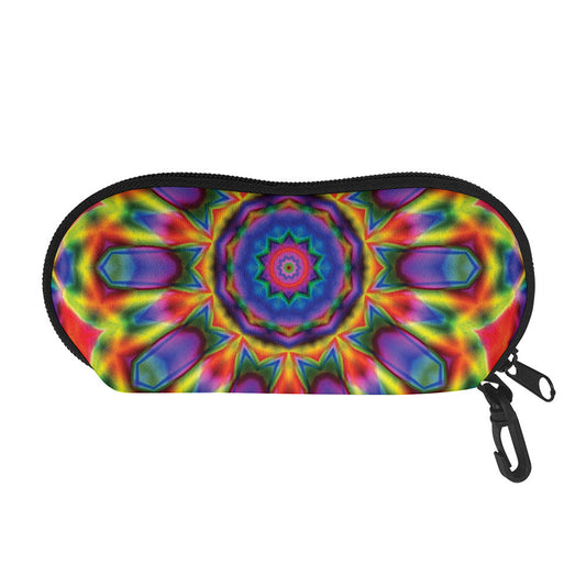 Boho Kaleidoscope Print Glasses Case