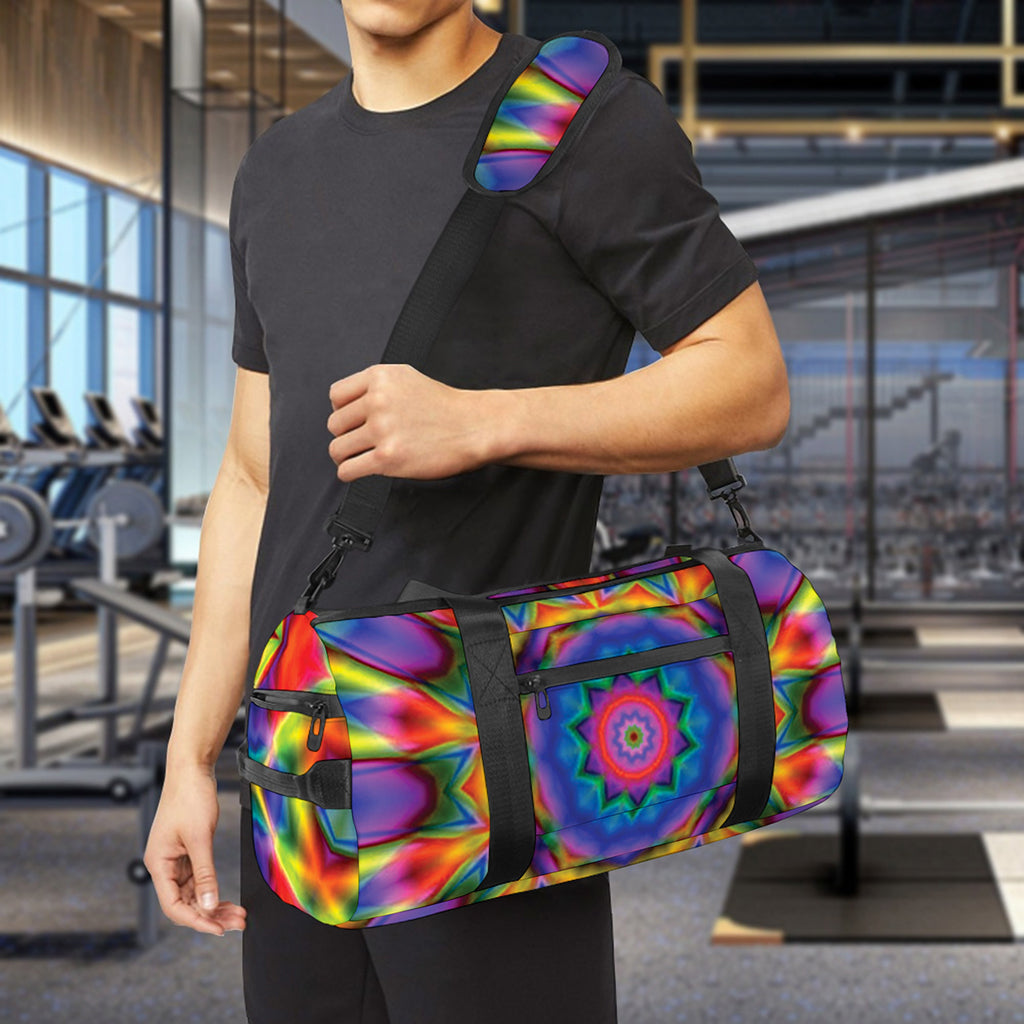 Boho Kaleidoscope Print Gym Bag