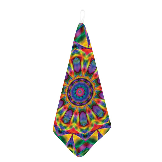 Boho Kaleidoscope Print Hand Towel