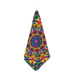 Boho Kaleidoscope Print Hand Towel