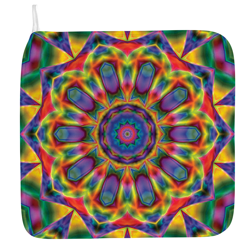 Boho Kaleidoscope Print Hand Towel