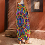 Boho Kaleidoscope Print Harem Pants