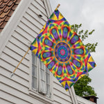 Boho Kaleidoscope Print House Flag
