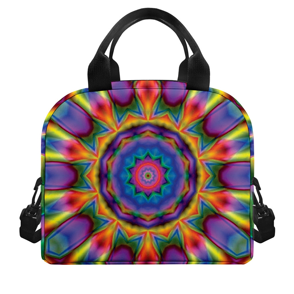 Boho Kaleidoscope Print Insulated Lunch Bag