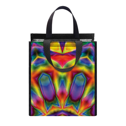 Boho Kaleidoscope Print Insulated Lunch Tote
