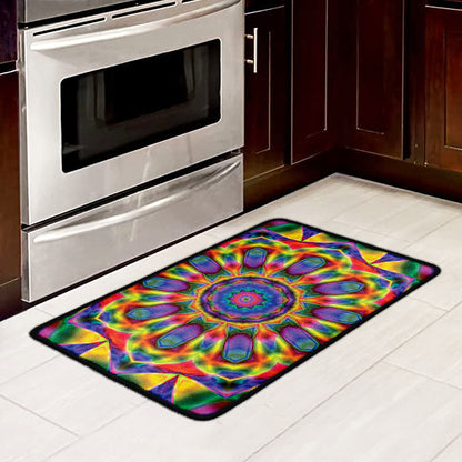 Boho Kaleidoscope Print Kitchen Mat