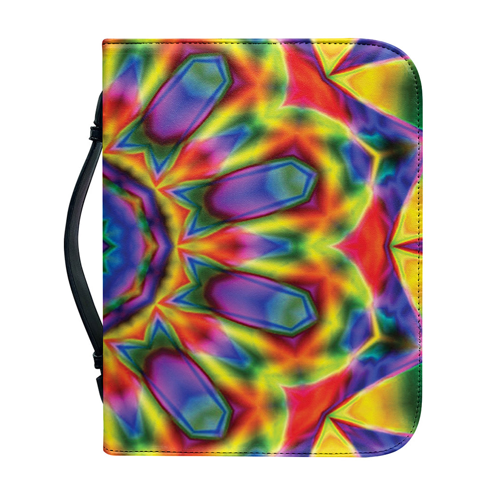 Boho Kaleidoscope Print Leather Bible Cover