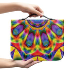Boho Kaleidoscope Print Leather Bible Cover
