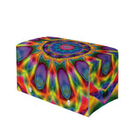 Boho Kaleidoscope Print Leather Tissue Box Cover