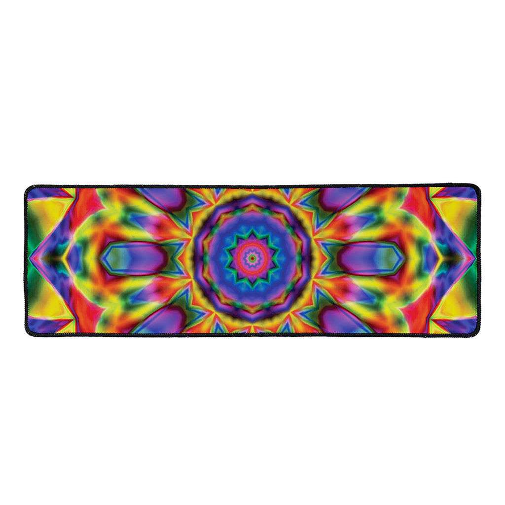 Boho Kaleidoscope Print Long Kitchen Mat