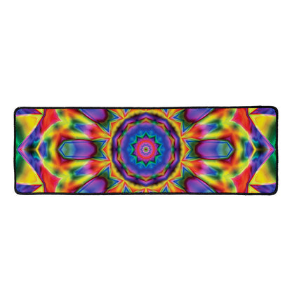 Boho Kaleidoscope Print Long Kitchen Mat