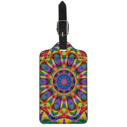 Boho Kaleidoscope Print Luggage Tag