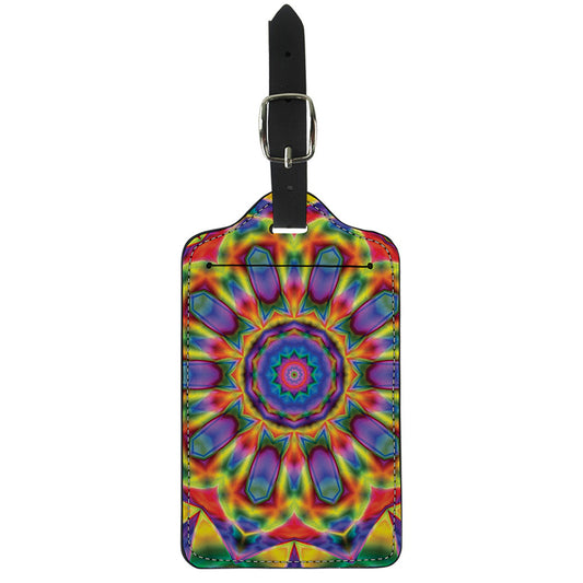 Boho Kaleidoscope Print Luggage Tag