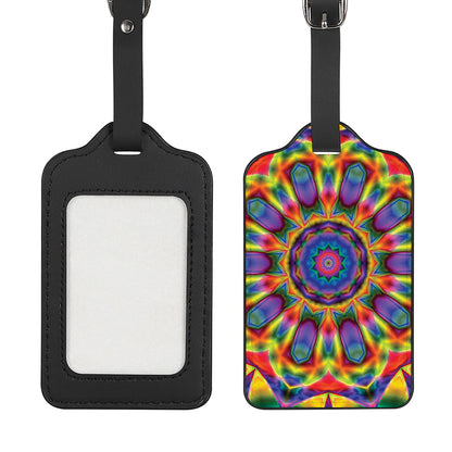 Boho Kaleidoscope Print Luggage Tag