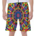 Boho Kaleidoscope Print Men's Beach Shorts